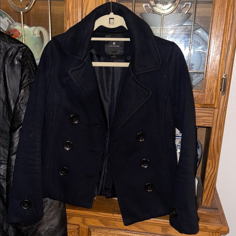 Love Culture Navy Peacoat